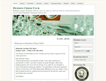 Tablet Screenshot of hendonchessclub.com